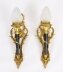 Antique Pair Rococo Revival Ormolu & Glass Flaming Torch Wall lights c.1900 | Ref. no. A5263 | Regent Antiques