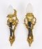 Antique Pair Rococo Revival Ormolu & Glass Flaming Torch Wall lights c.1900 | Ref. no. A5263 | Regent Antiques