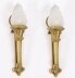 Antique Pair Neo-Classical Ormolu & Glass Flaming Torch Wall lights c.1920 | Ref. no. A5265a | Regent Antiques