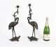 Antique Pair Japanese Bronze Pricket Candlesticks 19th C | Ref. no. A5280 | Regent Antiques