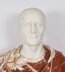 Vintage Carrara Portrait Bust of Roman Emperor Otho & Pedestal 20th C Vintage Carrara Portrait Bust of Roman Emperor Otho & Pedestal 20th C | Ref. no. A5282 | Regent Antiques