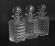 Antique Three Cut Crystal Decanter Inlaid Mahogany Tantalus & Games 19th C | Ref. no. A5292 | Regent Antiques