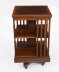 Antique Edwardian Flame Mahogany Revolving Bookcase  c.1900 | Ref. no. A5295 | Regent Antiques