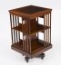 Antique Edwardian Flame Mahogany Revolving Bookcase  c.1900 | Ref. no. A5295 | Regent Antiques