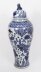Antique Pair Japanese Kangxi Blue & White Arita Porcelain Temple Lidded Vases | Ref. no. A5314 | Regent Antiques