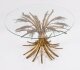 Vintage Hollywood Regency Gilded " Wheat Sheaf& 39 " Coffee Table Mid Century Vintage Hollywood Regency Gilded "Wheat-Sheaf\