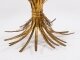 Vintage Hollywood Regency Gilded " Wheat Sheaf& 39 " Coffee Table Mid Century Vintage Hollywood Regency Gilded "Wheat-Sheaf\