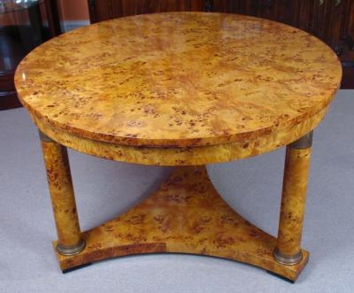 Striking Empire BIEDERMEIER Low Elm Brass Coffee Table | Ref. no. 00314 | Regent Antiques