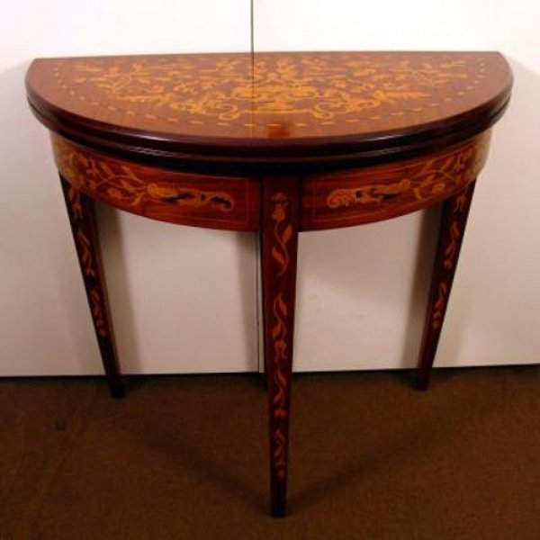 Dutch Inlaid Mahogany Marquetry Card Table | Ref. no. 00345a | Regent Antiques