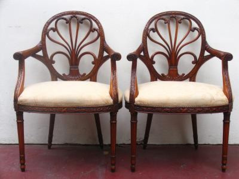 Stunning Pair Georgian Hepplewhite Mahogany Armchairs | Ref. no. 00366 | Regent Antiques