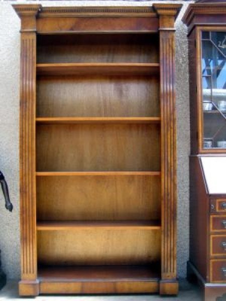 Stunning Sheraton Open Bookcase Adjustable Shelves | Ref. no. 00397 | Regent Antiques