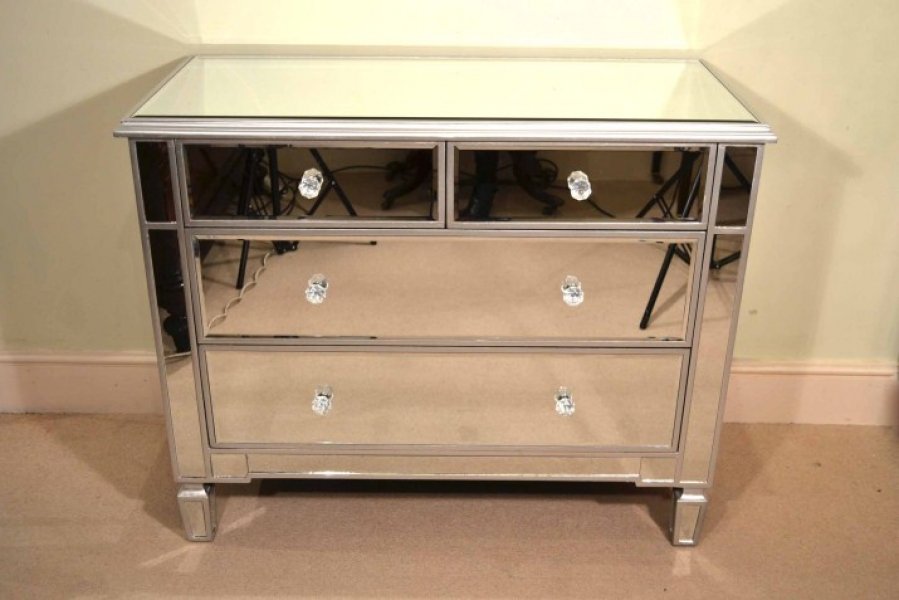 Elegant Art Deco Style Mirrored Chest of Drawers | Ref. no. 00599 | Regent Antiques