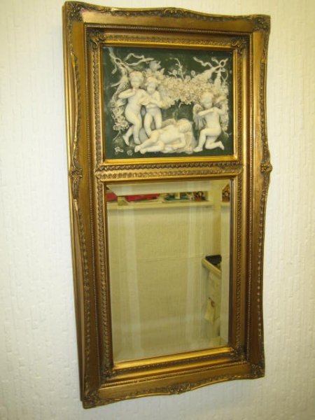Stunning Italian Gilded Cherub Mirror Bevelled Glass | Ref. no. 00661 | Regent Antiques