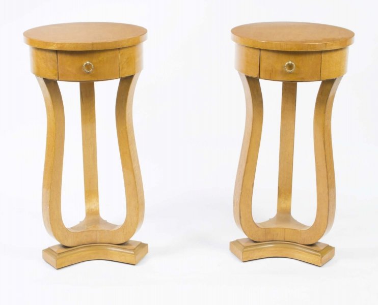 Pair of Biedermeier Style Satin Birch Art Deco Cabinets | Ref. no. 00851 | Regent Antiques