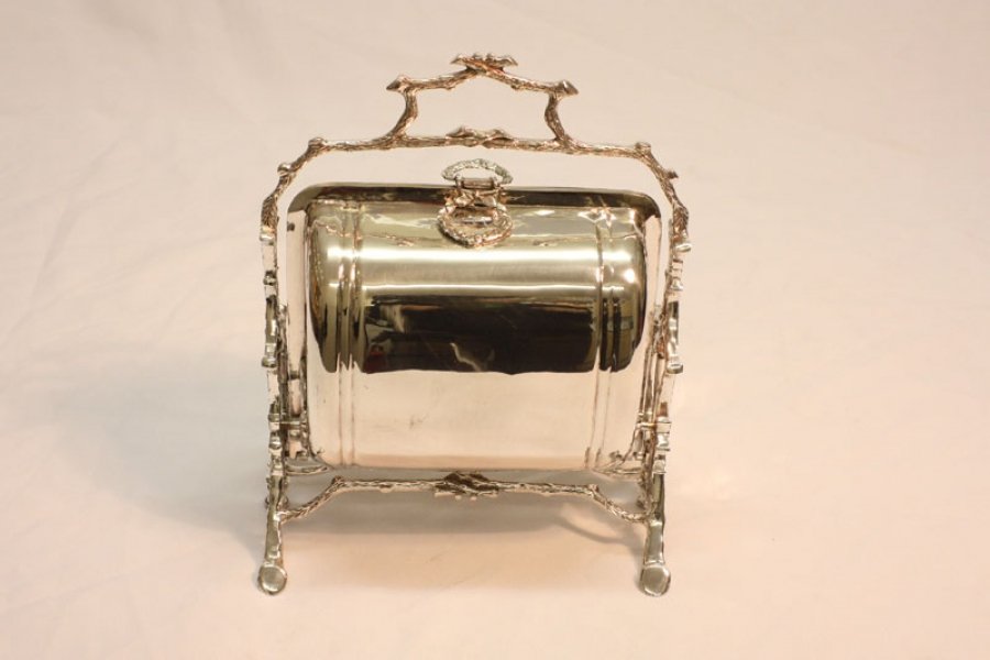 Victorian Silver Plated Biscuit Sweet Container | Ref. no. 01344 | Regent Antiques
