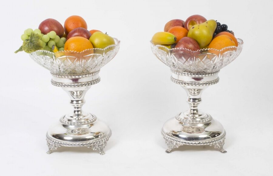 silver plate compote centrepieces | Ref. no. 01363 | Regent Antiques