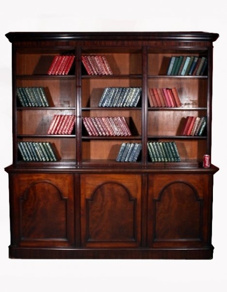 Antique Victorian Mahogany Open Bookcase c.1850 | Ref. no. 01538 | Regent Antiques