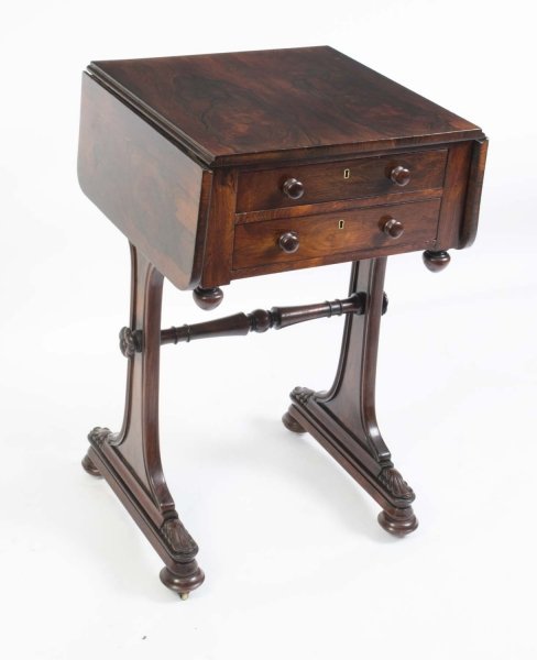 Antique William IV Rosewood Side Table c.1840 | Ref. no. 01546 | Regent Antiques