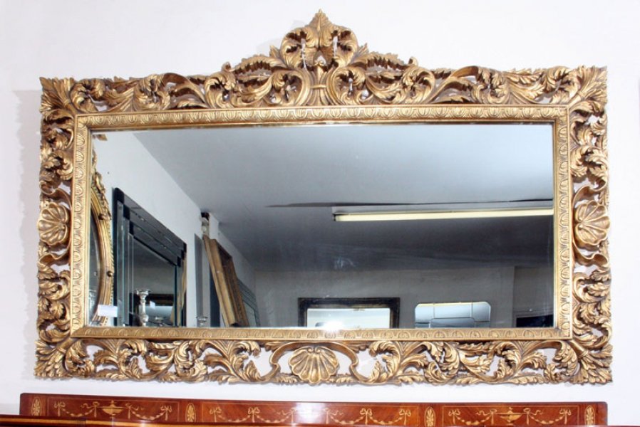 Elaborate Gilded Hand Carved Florentine Mirror | Ref. no. 01617 | Regent Antiques
