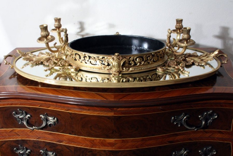 Large Ornate Ormolu & Mirrored Candelabra Centrepiece | Ref. no. 01622 | Regent Antiques