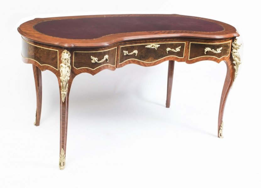 Elegant French Louis XV Style Kidney Writing Table Desk | Ref. no. 01629 | Regent Antiques
