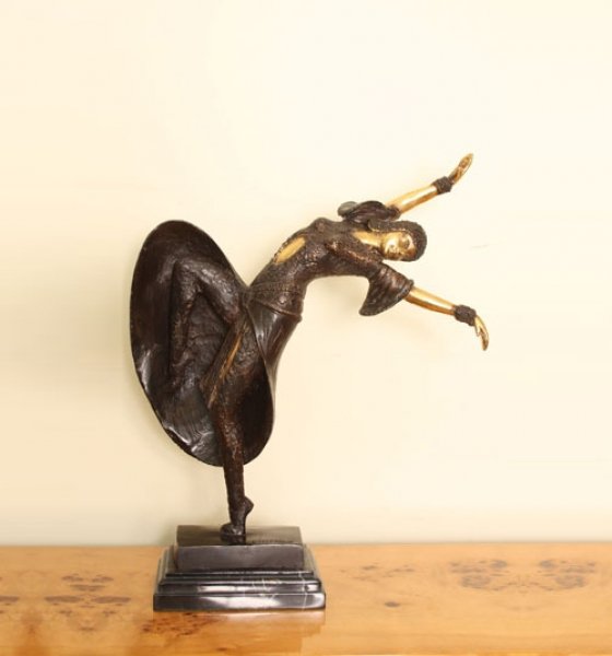 Stunning Bronze Dancing Girl Statue Chiparus | Ref. no. 01638 | Regent Antiques
