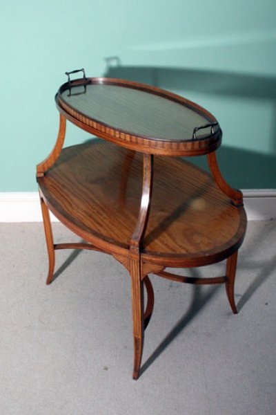 Antique English Satinwood Etagere Tray Table | Ref. no. 01670 | Regent Antiques