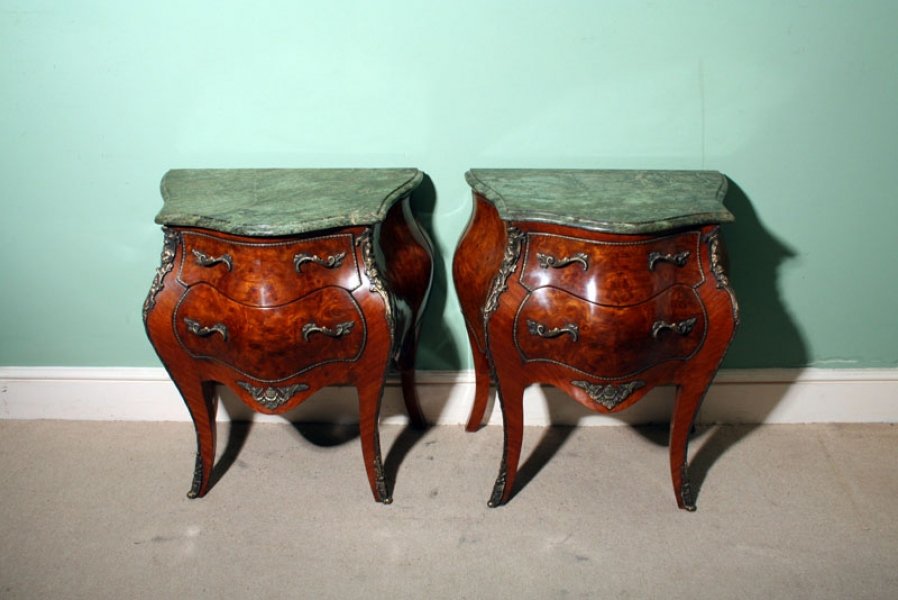 Pair French Bombe Commodes - Chests - Cabinets | Ref. no. 01674 | Regent Antiques