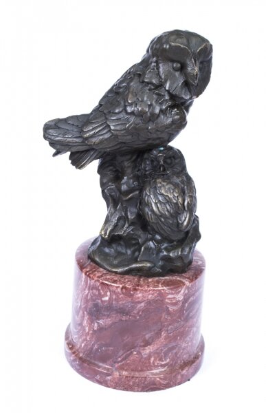 Bronze Sculpture of Owls Milo | Bronze Bird Statue | Ref. no. 01680 | Regent Antiques