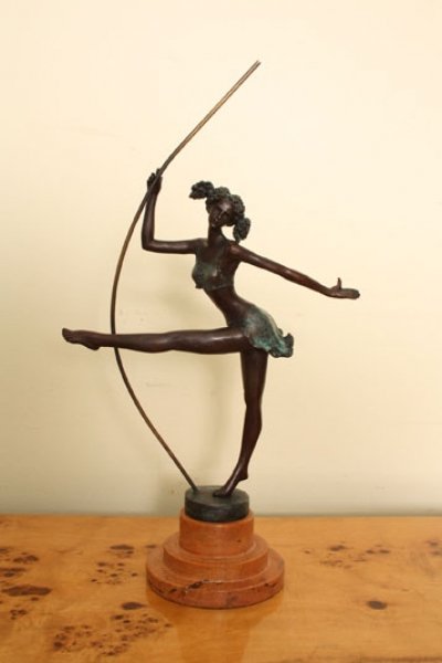 Stunning Art Deco Dancing Girl Bronze Sculpture | Ref. no. 01683 | Regent Antiques