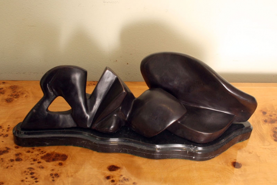 Abstract Modern Reclining Female Bronze Sculpture | Ref. no. 01687 | Regent Antiques