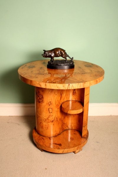 Stunning Art Deco Birdseye Maple Occasional Table | Ref. no. 01701 | Regent Antiques