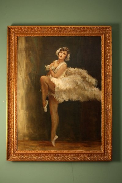 Antique Oil Painting Young Ballerina by A. Strassoldo | Ref. no. 01723 | Regent Antiques