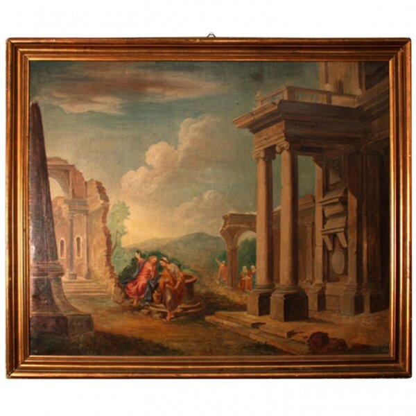 Antique Oil Painting \'Classical Roman Ruins\' c.1880 | Ref. no. 01728 | Regent Antiques