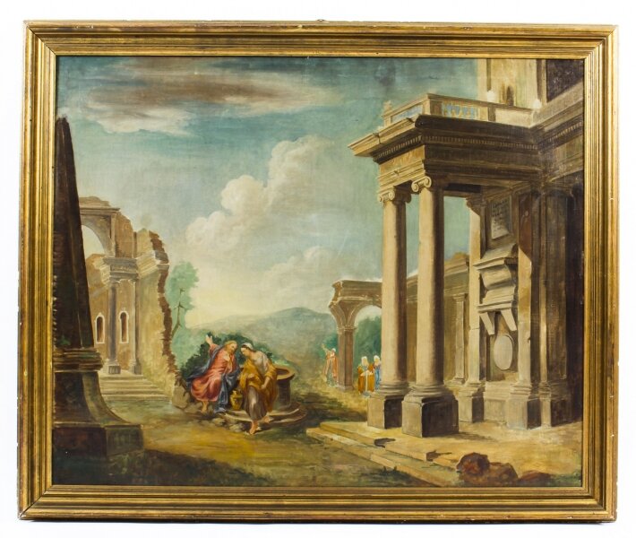 Antique Oil Painting \'Classical Roman Ruins\' c.1880 19th C | Ref. no. 01728a | Regent Antiques
