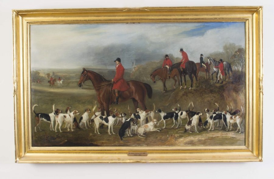Antique Oil on Canvas \'The Hunt\' J Ferneley Junior c.1840 | Ref. no. 01736 | Regent Antiques