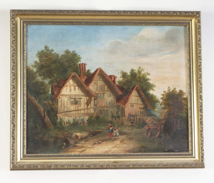 Antique Victorian Oil on Canvas \'Back Home\' c.1880 | Ref. no. 01737 | Regent Antiques