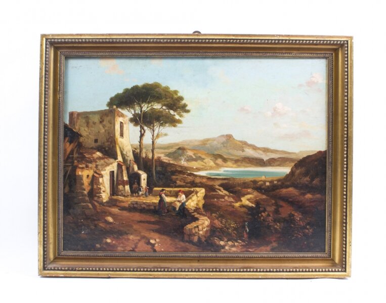 Antique Painting Neapolitan Landscape Postiglione c.1880 | Ref. no. 01739a | Regent Antiques