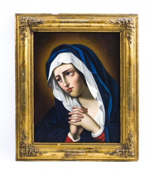 Antique Oil Painting \'Madonna at Prayer\' c.1860 | Ref. no. 01740a | Regent Antiques