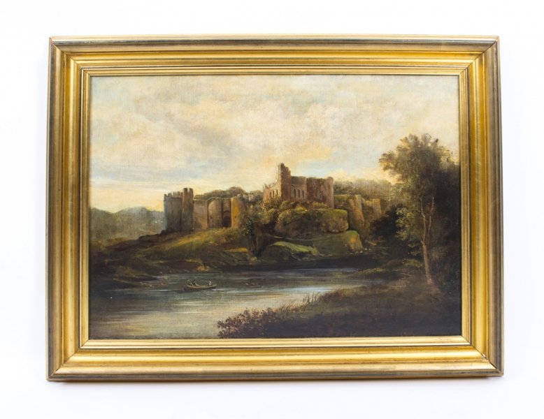 Antique Painting \'Ruins of Chepstow\' Castle c.1880 | Ref. no. 01745a | Regent Antiques