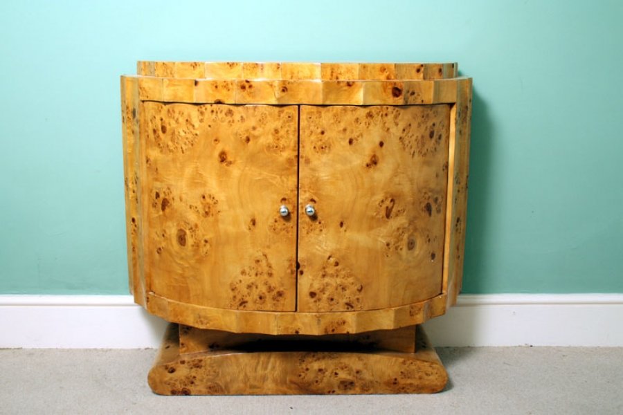 Versatile Art Deco Birdseye Maple Drinks Cabinet | Ref. no. 01814 | Regent Antiques