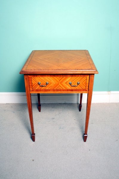 Antique Edwardian Satinwood Occasional Table c.1900 | Ref. no. 01826 | Regent Antiques