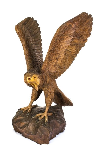 Vintage Carved Wood Eagle Sculpture | Ref. no. 01832 | Regent Antiques