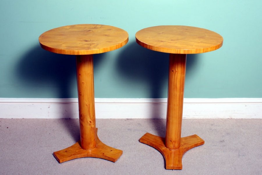 Fab Pair Art Deco Birdseye Maple Occasional Tables | Ref. no. 01902 | Regent Antiques
