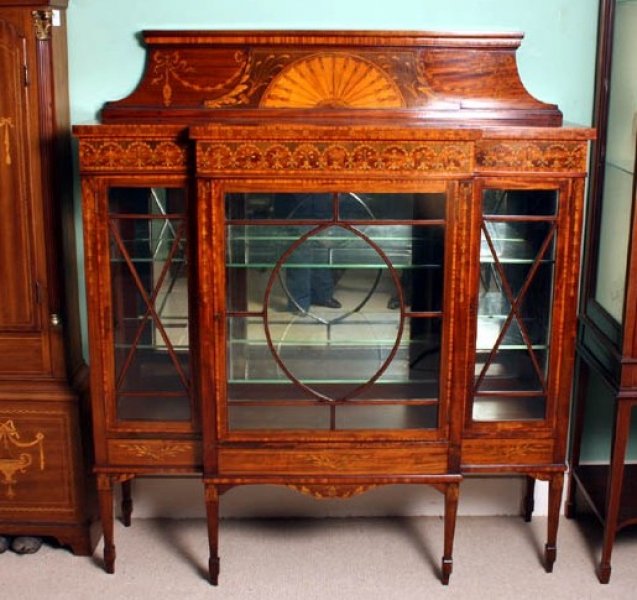 Antique Edwardian Inlaid  Display Cabinet C1900 | Ref. no. 01941 | Regent Antiques
