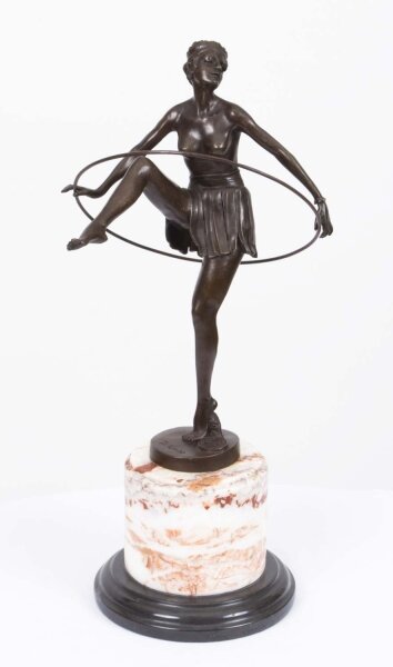 Art Deco Bronze Sculpture Dancing Girl Alonso | Ref. no. 01951 | Regent Antiques