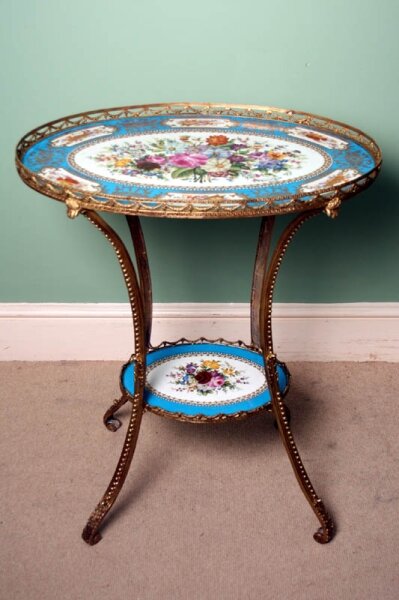 Unusual Oval Sevres Porcelain & Ormolu Occasional Table | Ref. no. 01982 | Regent Antiques
