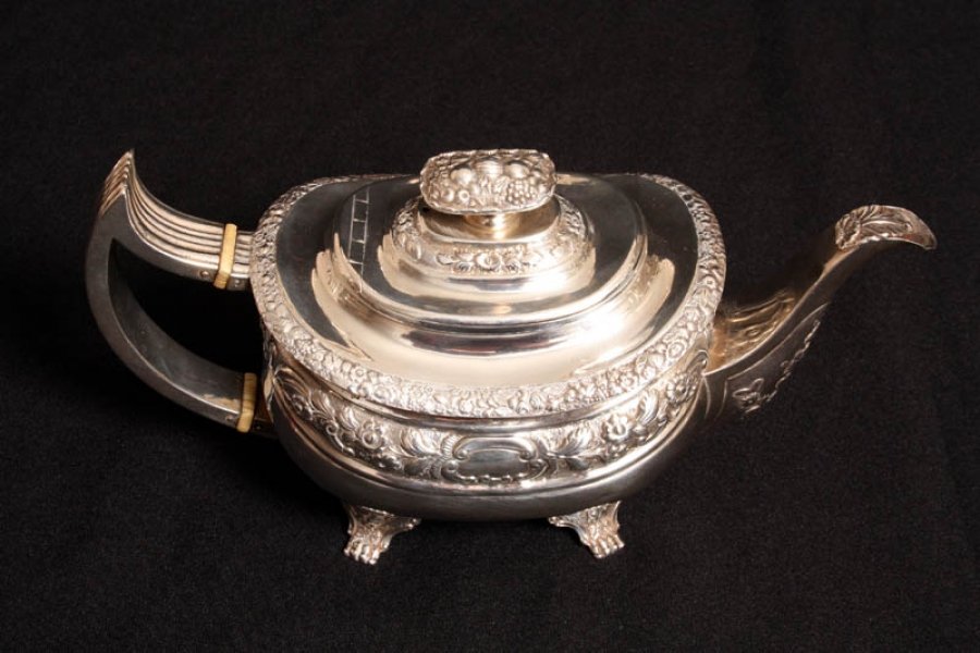 Antique English Georgian Silver Teapot London 1822 | Ref. no. 02030a | Regent Antiques