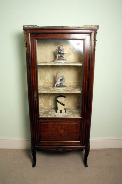 Antique Frtench  Marquetry Display Cabinet C1880 | Ref. no. 02054 | Regent Antiques
