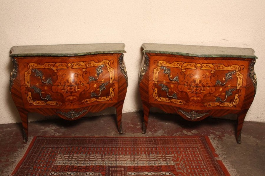 Pair of LOUIS XV Walnut Commodes Chests Marble Tops | Ref. no. 02163 | Regent Antiques
